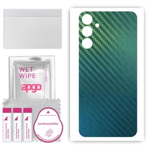 folia naklejka skórka strukturalna na TYŁ do Samsung Galaxy M55 5G - Carbon Kameleon CAKA1 - apgo SKINS