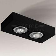 Lampy sufitowe - Shilo plafon techniczny Koga H AR111 czarny 7125 - miniaturka - grafika 1