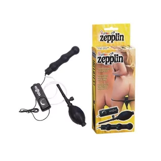 Korki analne - Seven Creations Zepplin Black Inflatable Anal Wand - grafika 1