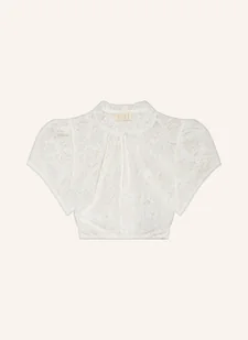 Krüger Bluzka Bawarska Jacira Z Koronki Z Falbankami weiss - Bluzki damskie - miniaturka - grafika 1