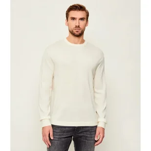 Calvin Klein Wełniany sweter Regular Fit - Swetry męskie - miniaturka - grafika 1