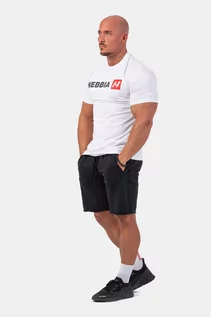 Koszulki sportowe męskie - NEBBIA Męska koszulka Red N White XL - grafika 1