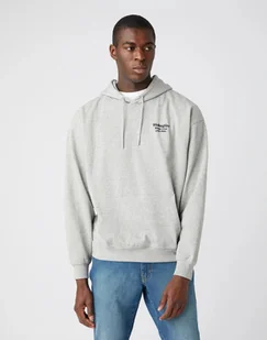 MĘSKA BLUZA WRANGLER WWYG HOODIE MID GREY MEL W6F9H1X37 112141480 - Wrangler - Bluzy męskie - miniaturka - grafika 1