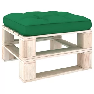 vidaXL Poduszka na sofę z palet, zielona, 58x58x10 cm - Poduszki ogrodowe - miniaturka - grafika 1