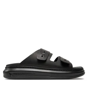 Klapki KARL LAGERFELD KL52504 Czarny - Klapki i japonki męskie - miniaturka - grafika 1