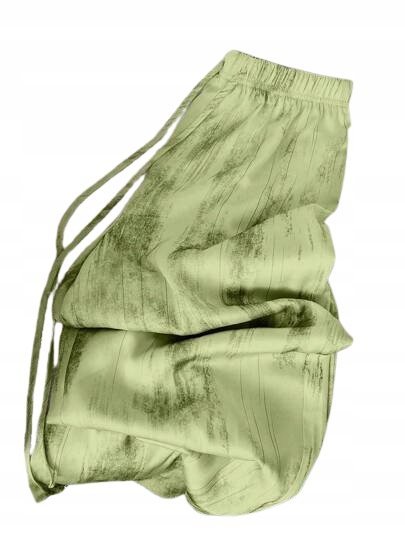 SHEIN ZIELONE SPODNIE CASUAL DŁUGIE PROSTE ELASTYCZNE W PASIE 44 1HB