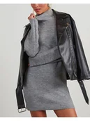 Sukienki - LA Angels Sukienka dzianinowa w kolorze szarym - miniaturka - grafika 1