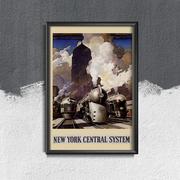 Plakaty - Plakat vintage System centralny w Nowym Jorku - miniaturka - grafika 1