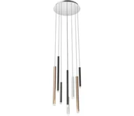 Lampy sufitowe - Redo 01-2053 - LED Żyrandol na lince MADISON 8xLED/4W/230V chrom błyszczący/czarne/miedź - miniaturka - grafika 1
