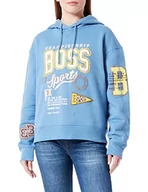 Bluzy damskie - BOSS Bluza damska Women's C_Eraisy_Sport, Open Blue474, XL - miniaturka - grafika 1