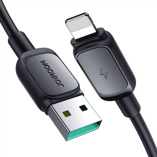 Kabel Lightning - USB 2.4A 1,2m Joyroom S-AL012A14 - czarny - Akcesoria do słuchawek - miniaturka - grafika 1