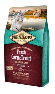 Carnilove Carnilove Fresh Carp & Trout Sterilised kot 2kg 8595602527441 - Sucha karma dla kotów - miniaturka - grafika 1