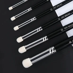 TEMU Zestaw 6 Mini Pędzli z Koziej Sierści Premium - Zestaw Pędzli do Modeli i Miniatur z Kopułkowym Końcem - Narzędzia Rzemieślnicze z Drewnianą - Inne - miniaturka - grafika 1