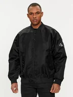 Kurtki męskie - Calvin Klein Jeans Kurtka bomber J30J325110 Czarny Relaxed Fit - miniaturka - grafika 1