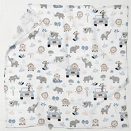 Pieluchy - PIELUCHA MUŚLINOWA KOCYK OTULACZ 120x120cm PRODUKT POLSKI - miniaturka - grafika 1