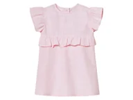 Sukienki i spódniczki dla dziewczynek - lupilu® Sukienka niemowlęca z bawełny (Różowy, 62/68) - miniaturka - grafika 1
