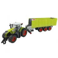 Zabawki zdalnie sterowane - HAPPY PEOPLE Traktor Claas Axion 870 z Przyczepą Cargos 9600 Zdalnie sterowany RC 1:16 34425 - miniaturka - grafika 1
