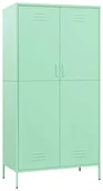Szafy biurowe - Elior Duża stalowa szafa gospodarcza miętowy R9-Z42 - miniaturka - grafika 1