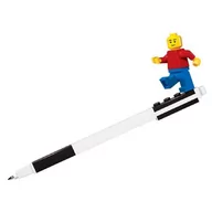 Przybory szkolne - LEGO LEGO Długopis żelowy LEGO niebieski + czarna minifigurka 52601 - miniaturka - grafika 1