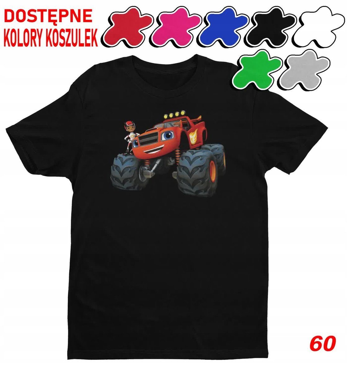 Dziecięca Koszulka Z Nadrukiem Duży Wybór Blaze Maszyny -L 146-152