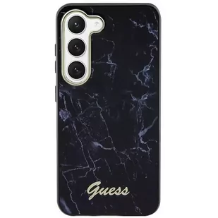 Etui Guess GUHCS23MPCUMAK do Samsung Galaxy S23+ Plus S916 czarny/black hardcase Marble - Etui i futerały do telefonów - miniaturka - grafika 3