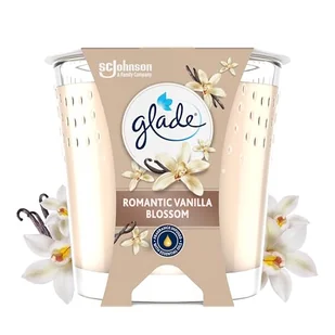 Glade Świeca zapachowa, romantyczny zapach waniliowy Blossom, w parze olejkami eterycznymi, wegańskie, 30-godzinny aromat, 1 świeca - Świece - miniaturka - grafika 1