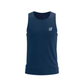 Koszulki sportowe męskie - COMPRESSPORT Koszulka biegowa PERFORMANCE SINGLET blues - miniaturka - grafika 1