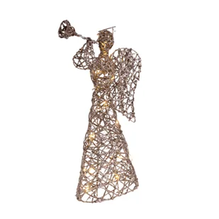 Anioł LED 23 x 10 x 50 cm złoty - Ozdoby bożonarodzeniowe - miniaturka - grafika 1