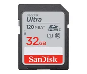 Karty pamięci - SanDisk ULTRA SDHC 32GB 120MB/s UHS-1 CLASS 10 - miniaturka - grafika 1