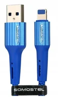 Kable komputerowe i do monitorów - SOMOSTEL Somostel lightning 1.0m niebieski 025928 - miniaturka - grafika 1