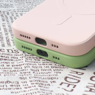 Silikonowe magnetyczne etui iPhone 13 Pro Silicone Case Magsafe - szaroniebieskie - Etui i futerały do telefonów - miniaturka - grafika 6