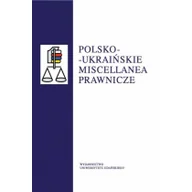 Podręczniki dla szkół wyższych - Wydawnictwo Uniwersytetu Gdańskiego Polsko-ukraińskie miscellanea prawnicze - miniaturka - grafika 1