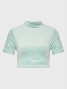 Reebok T-Shirt Classics Energy HH9802 Zielony Slim Fit - Koszulki i topy damskie - miniaturka - grafika 1