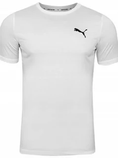 Koszulki męskie - Koszulka Męska Puma T-Shirt 586725-02 Biała L - grafika 1