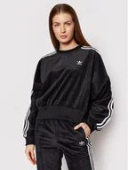 Bluzy damskie - Adidas Bluza adicolor Classics H37848 Czarny Oversize - miniaturka - grafika 1