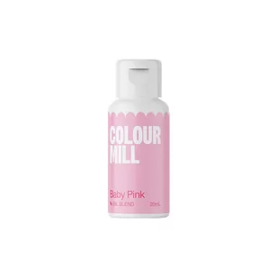 Barwnik spożywczy olejowy RÓŻOWY JASNY - Baby Pink Colour Mill, 20 ml - Dodatki do ciast w proszku - miniaturka - grafika 1
