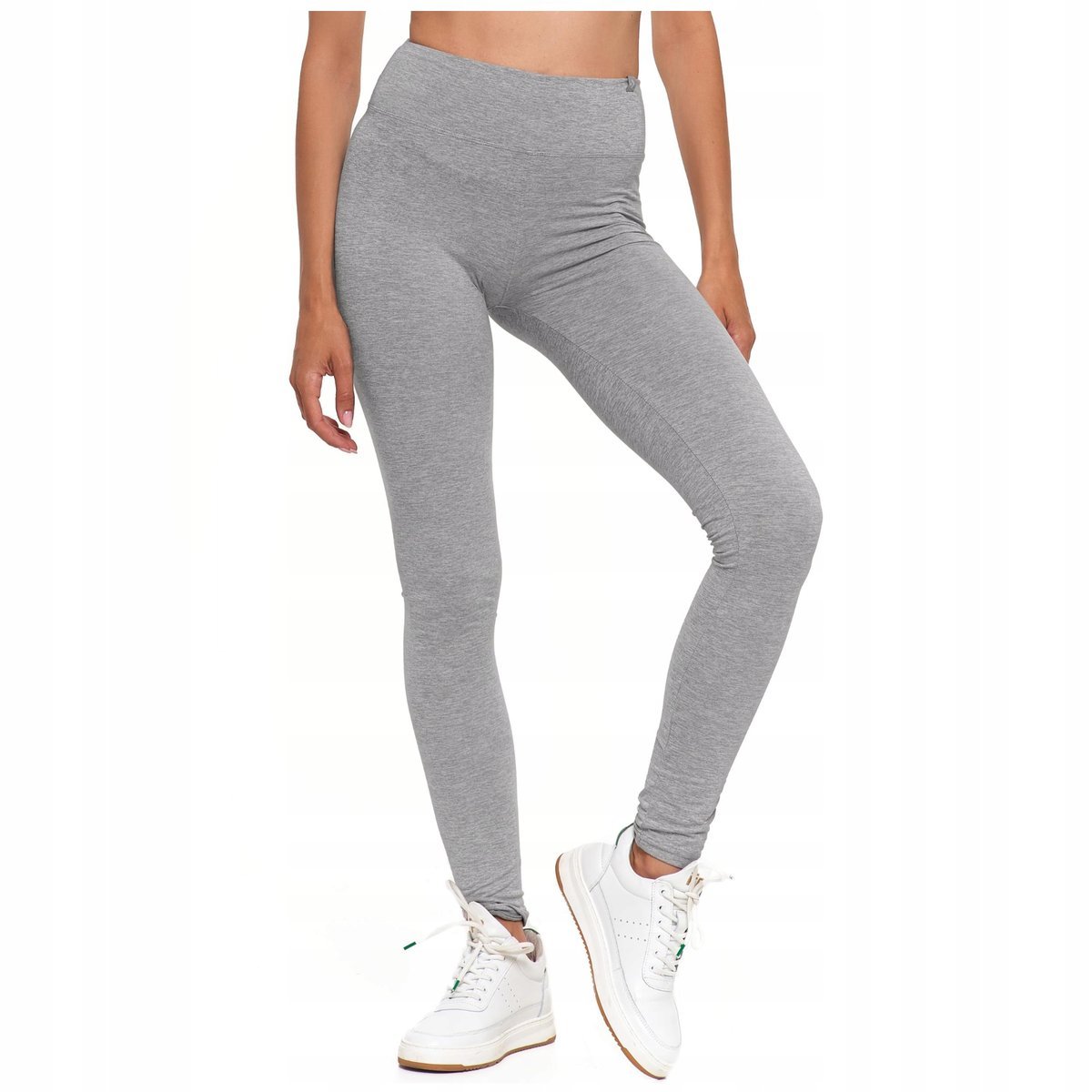 Legginsy damskie klasyczne J.SZARE wysoki stan elastyczne sportowe S/M