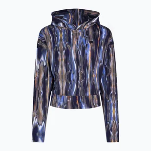 Bluza damska FILA Ceyrat AOP Cropped Hoody blue melting aop - Bluzy damskie - miniaturka - grafika 1