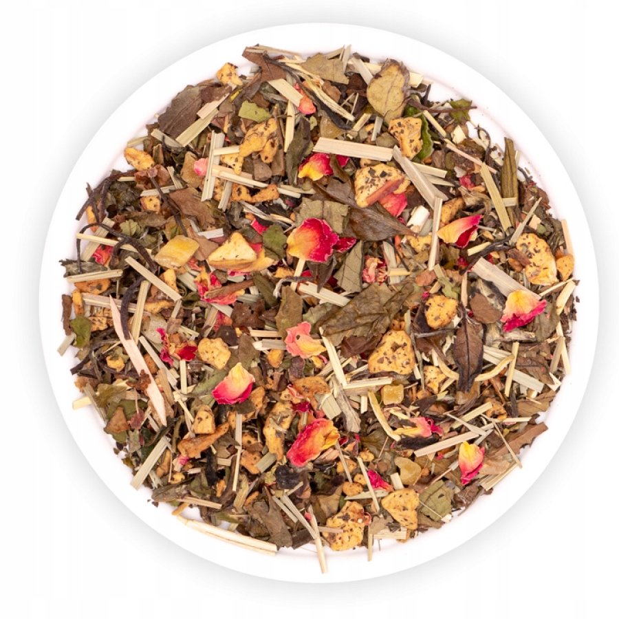 Herbata Biała Liściasta Pai Mu Tan Mango Jabłko Mięta Fuji Teaverso 500G