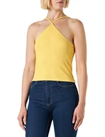 Koszulki i topy damskie - Q/S by s.Oliver Top damski, Żółty 1317, L - miniaturka - grafika 1