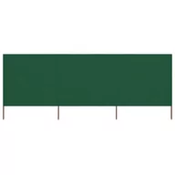 Markizy - vidaXL Lumarko Parawan 3-skrzydłowy z tkaniny, 400x160 cm, zielony! 47149 - miniaturka - grafika 1
