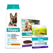 Artykuły przeciw pasożytom - Bros Sp z o.o. Bros Sp z o.o HAPPS Zestaw przeciw pchłom dla dużych psów 49339-uniw - miniaturka - grafika 1