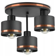 Lampy sufitowe - Lampa Wisząca Sufitowa Żyrandol Plafon Led Miedź - miniaturka - grafika 1