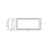 Lampy ogrodowe - OSRAM Kinkiet zewnętrzny ENDURA CLASSIC CUADRA, możliwość ściemniania, aluminiowy / szary / cynkowy, aluminium, nowoczesny - miniaturka - grafika 1