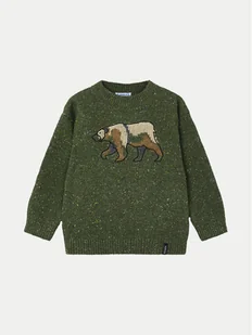 Mayoral Sweter 4343 Zielony Regular Fit - Swetry dla chłopców - miniaturka - grafika 1