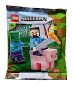 Klocki - LEGO Jurassic World Zestaw - Steve, Zombie and Pig 662101 polybag klocki - miniaturka - grafika 1