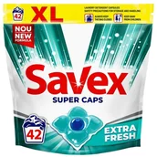 Środki do prania - Savex Caps Extra Fresh 42 szt. – kapsułki do prania z intensywną, długotrwałą świeżością - miniaturka - grafika 1