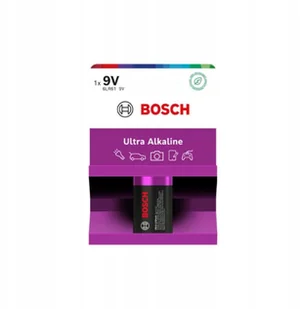 BATERIA BOSCH 1SZT 9V ULTRA ALKALINE 6LR61UA1B/00 - Akumulatory do elektronarzędzi - miniaturka - grafika 1
