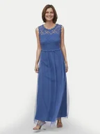 Sukienki - Vila Sukienka wieczorowa Lynnea 14052673 Niebieski Regular Fit - miniaturka - grafika 1
