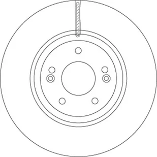 Tarcza hamulcowa TRW DF6545S - Tarcze hamulcowe - miniaturka - grafika 1